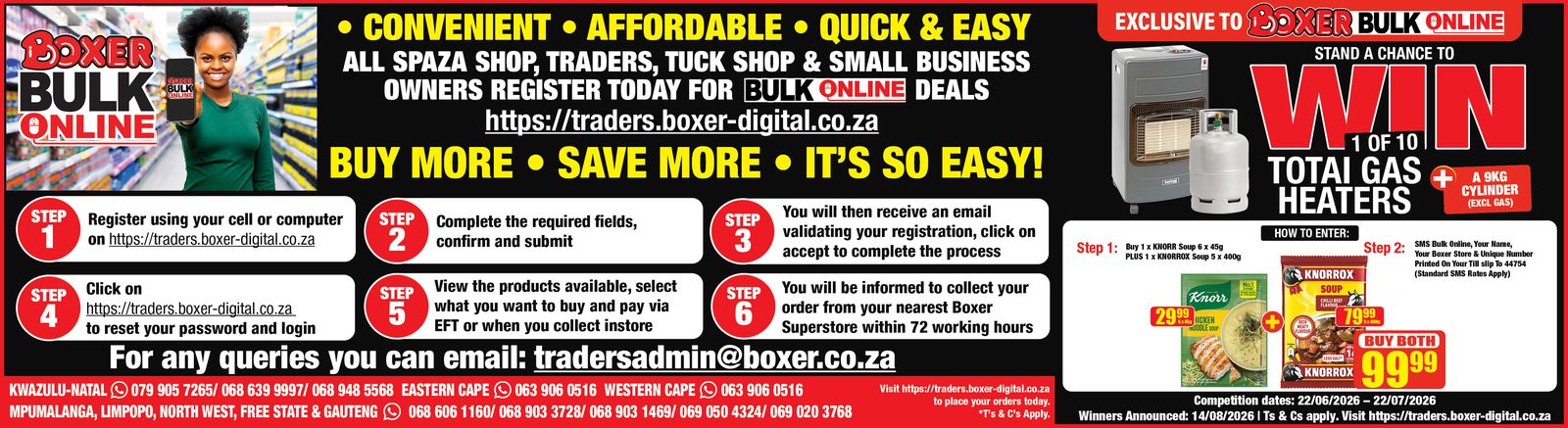 Boxer Bulk Online — register for bulk deals